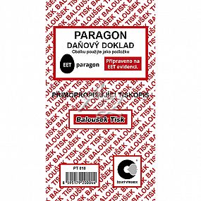 paragon-daňový doklad 80x150mm, 50listů, NCR