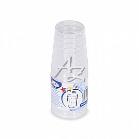 kelímek  20ml./40ml./10ks, ø43mm, PS, Krystal, Průhledný