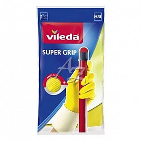 VILEDA gumové rukavice Supergrip protiskluzné, velikost M