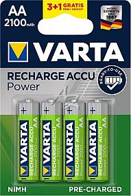 baterie nabíjecí VARTA/4ks HR6 AA 2100/4 R2U