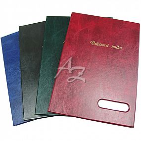 podpisová kniha A4, PVC, Plastik, Modrá
