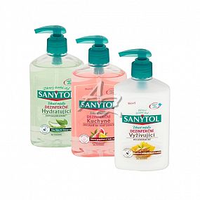 tekuté mýdlo SANYTOL dezinfekční 250ml. - více variant