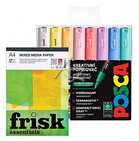 popisovač Uni Posca PC-1M/8ks sada pastelových barev