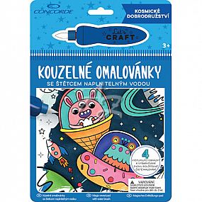 omalovánky kouzelné - Kosmické dobrodružství