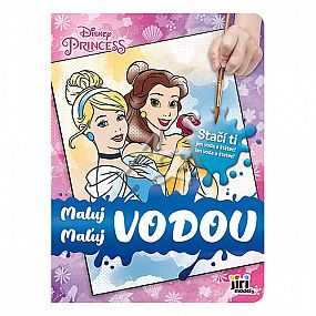 maluj vodou A4, Disney Princezny