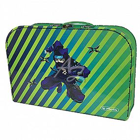 kufřík Ninja 35cm s vnitřní grafikou, lesklý