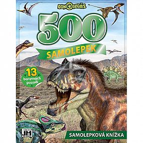 samolepková knížka, 500 samolepek, Dinosauři