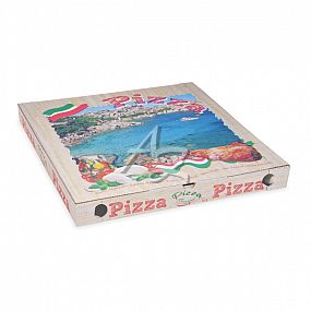 krabice na pizzu 460x460x50mm/100ks rovná potištěná