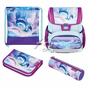 Herlitz taška školní Loop+ Delfín, vybavená